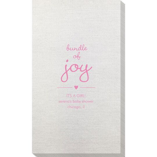 Heart Bundle of Joy Bamboo Luxe Guest Towels